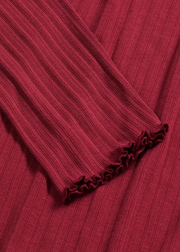 Maglia aderente a costine, bonprix