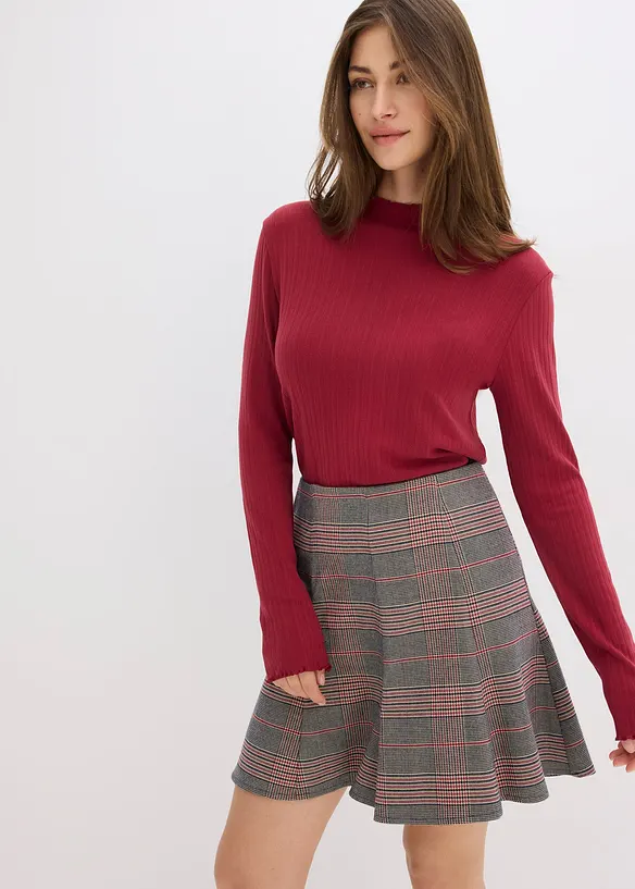 Maglia aderente a costine, bonprix