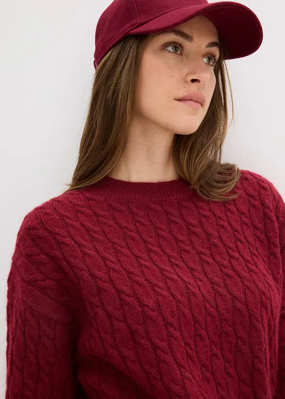 Maglione a trecce, bonprix