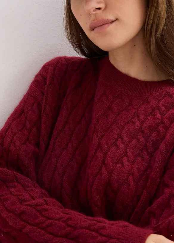 Maglione a trecce, bonprix