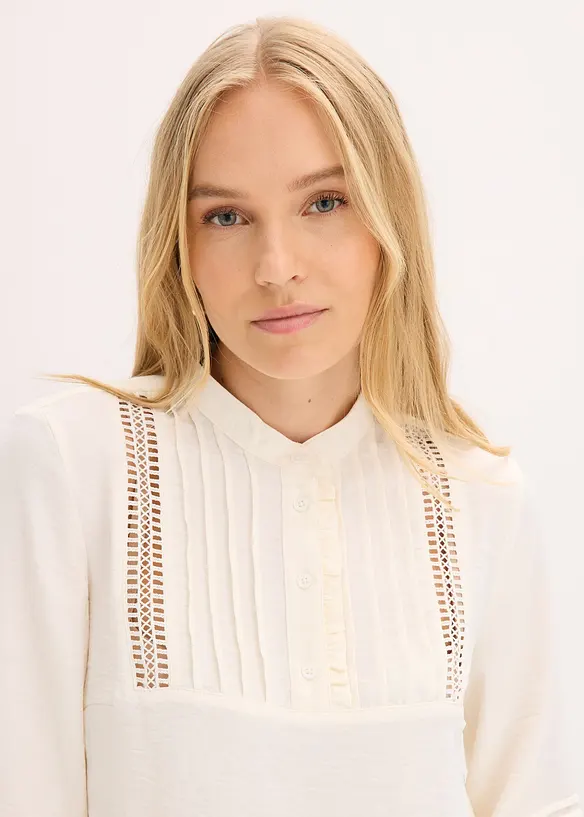 Blusa oversize con raffinati dettagli, bonprix