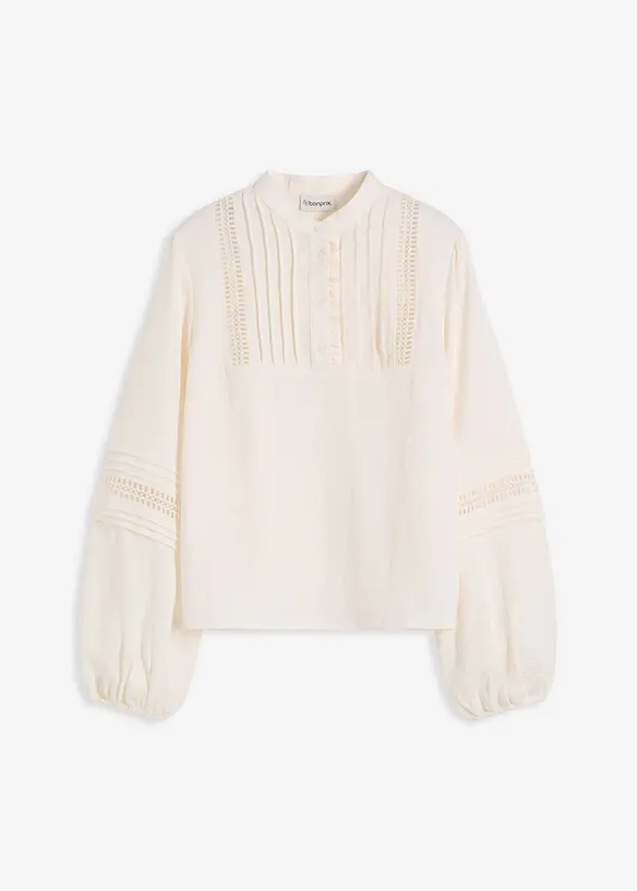 Blusa oversize con raffinati dettagli, bonprix