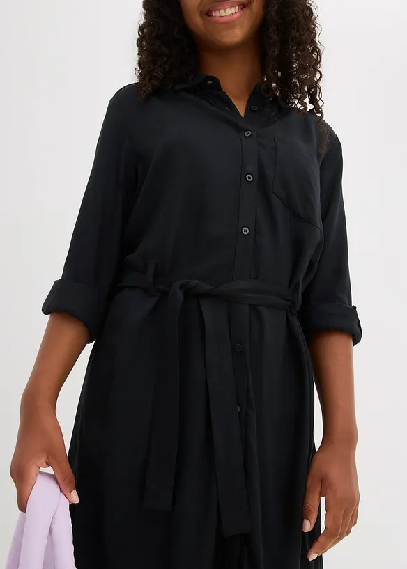 Abito chemisier in viscosa fluente, bonprix