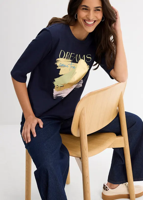 T-shirt in puro cotone biologico, bonprix