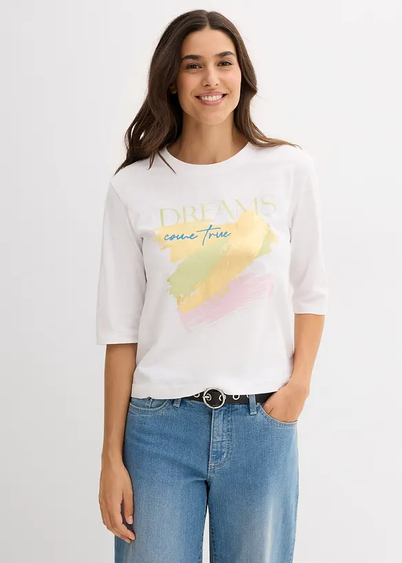 T-shirt in puro cotone biologico, bonprix