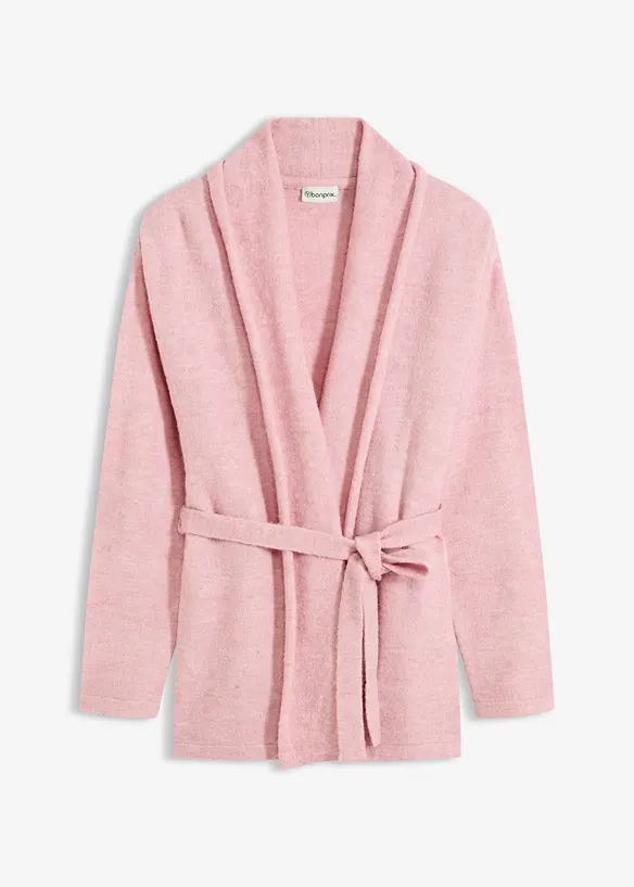 Cardigan in filato peloso morbido, bonprix