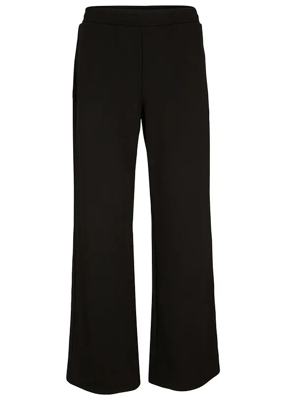 Pantaloni a palazzo  in misto viscosa con elastico in vita, bonprix