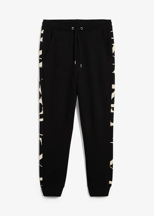 Pantaloni in felpa con inserto, regular fit, bonprix