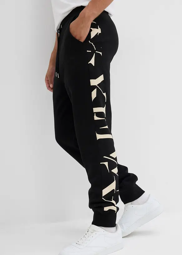 Pantaloni in felpa con inserto, regular fit, bonprix