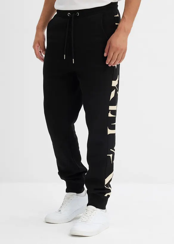 Pantaloni in felpa con inserto, regular fit, bonprix
