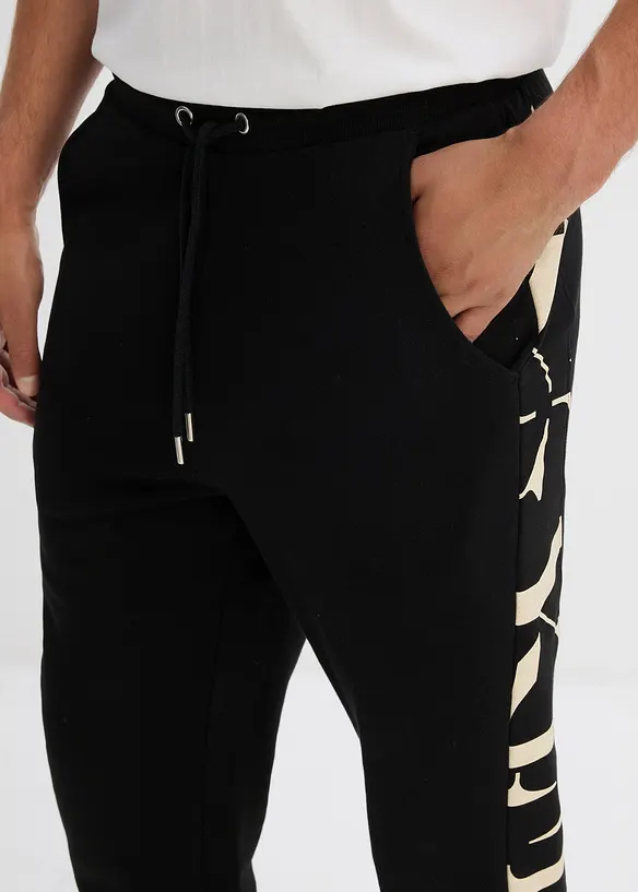 Pantaloni in felpa con inserto, regular fit, bonprix