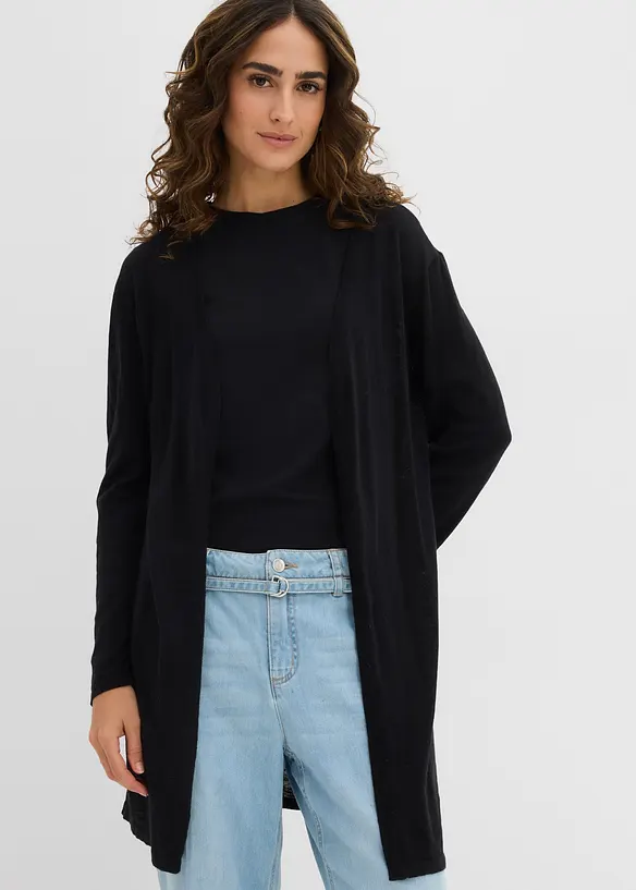 Cardigan lungo aperto, bonprix