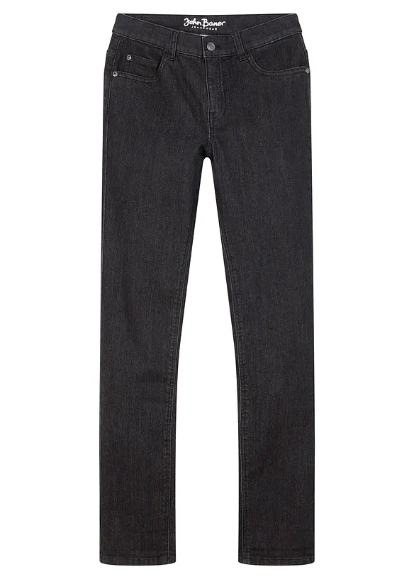 Jeans in felpa cinquetasche, slim fit, bonprix