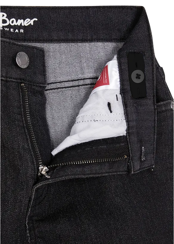 Jeans in felpa cinquetasche, slim fit, bonprix
