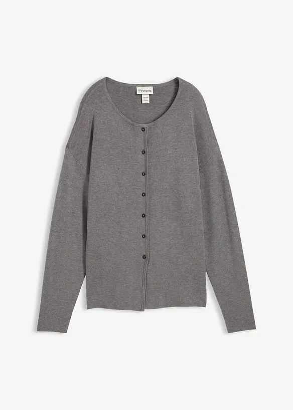 Cardigan sfiancato in misto viscosa, bonprix