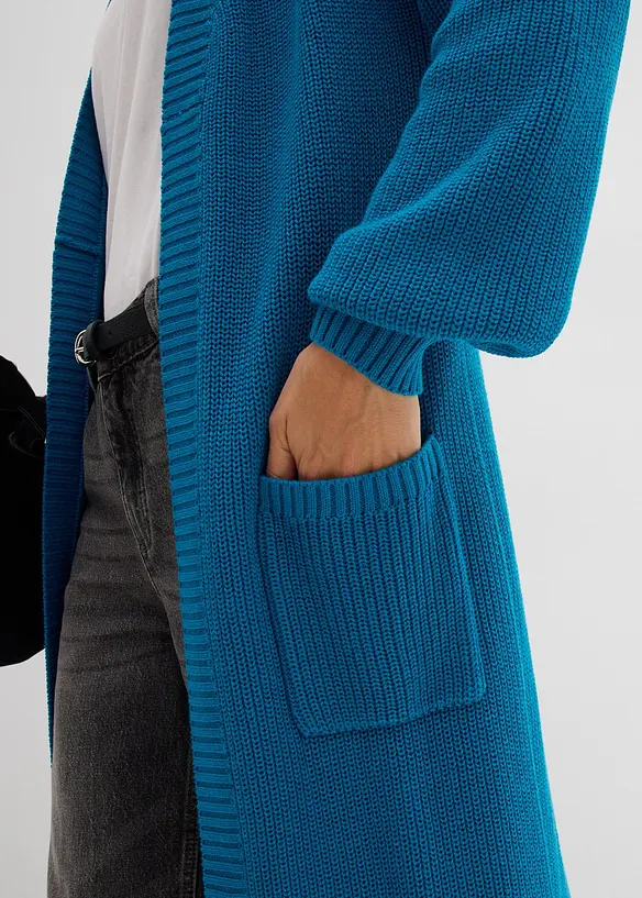 Cardigan lungo con spalle scese, bonprix