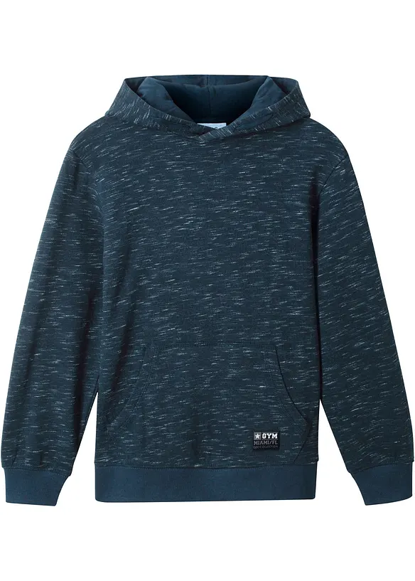 Felpa con cappuccio in misto cotone morbido, bonprix