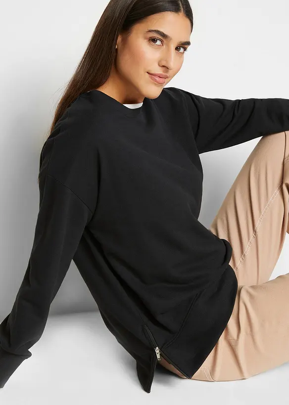 Felpa in misto cotone, bonprix