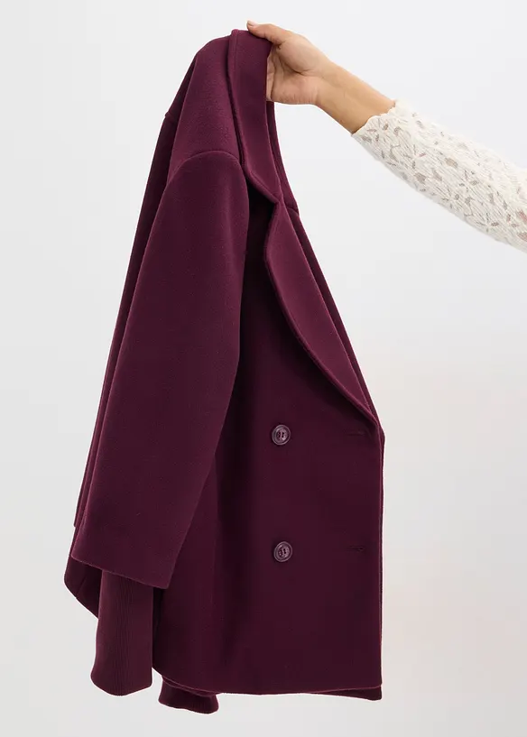 Caban con maniche in maglia, bonprix