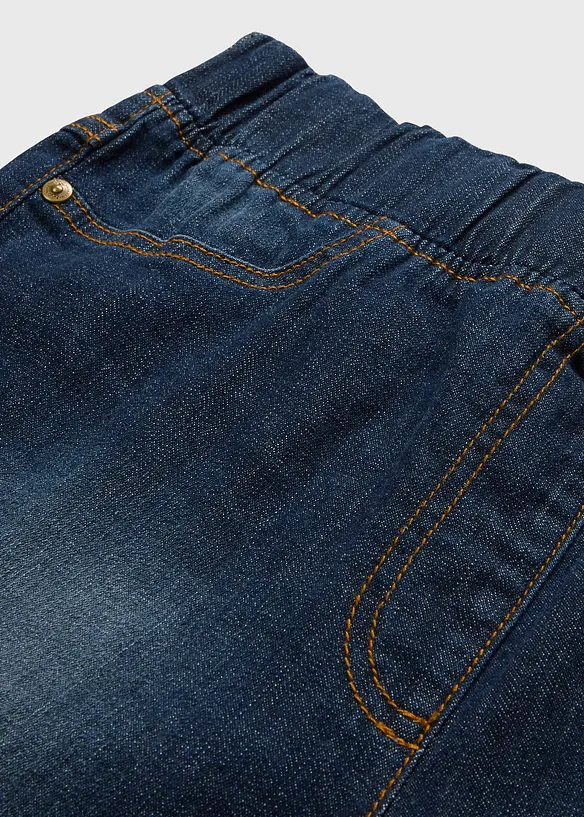 Jeans in cotone slim fit,  vita media, bonprix