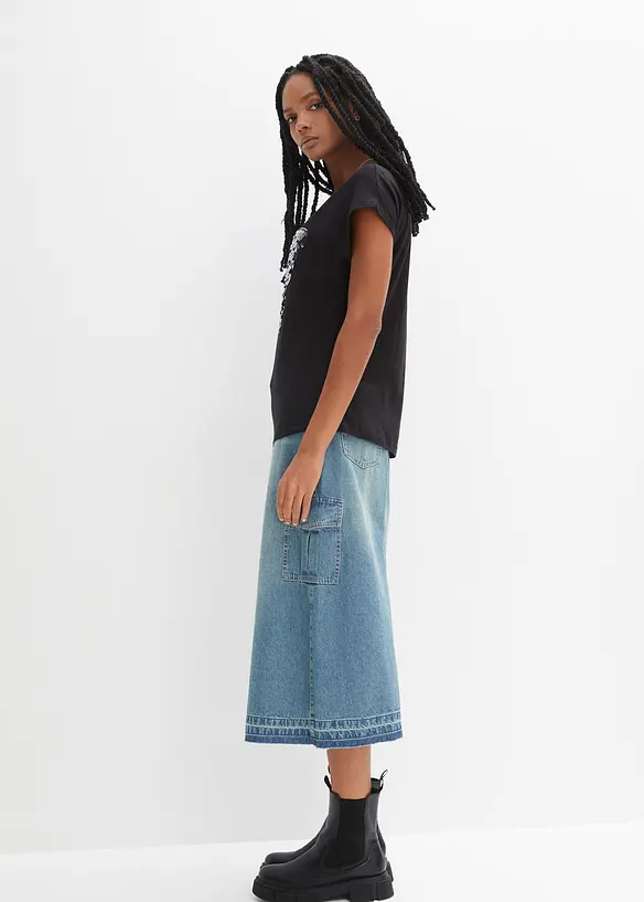 Maglia con paillettes, bonprix