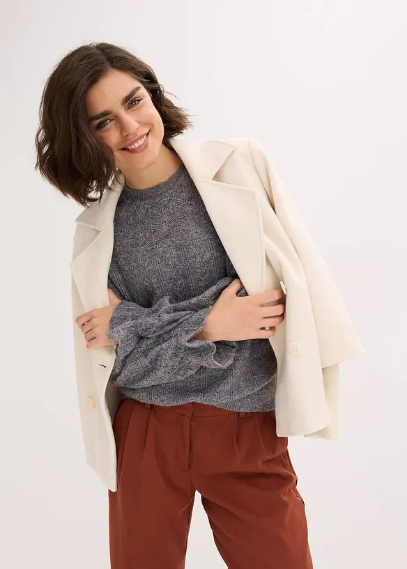 Maglione traforato, bonprix