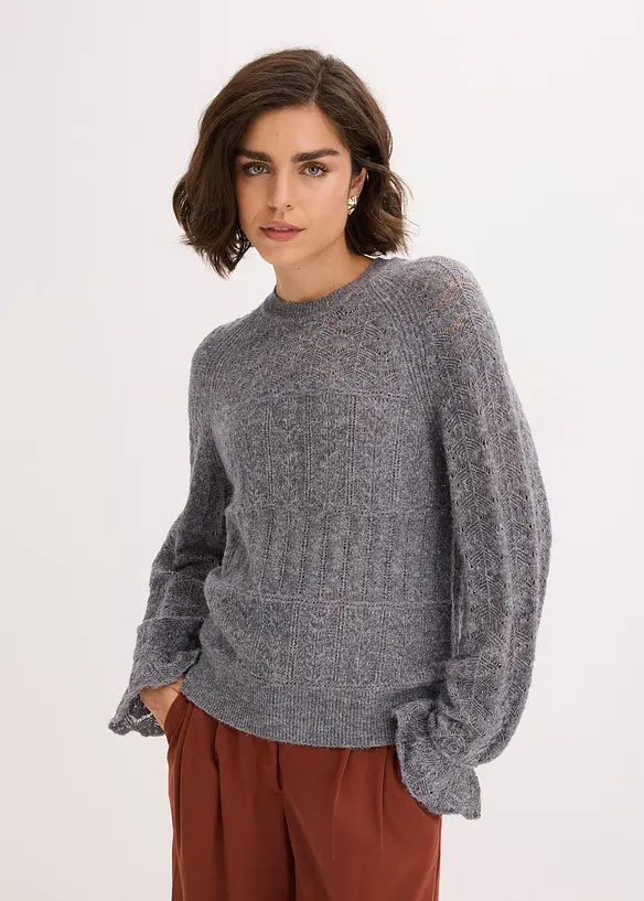 Maglione traforato, bonprix