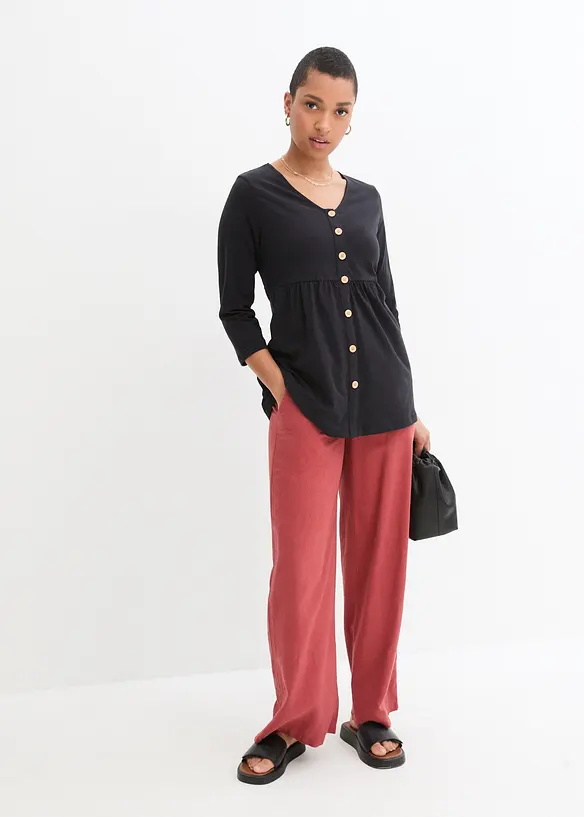 Maglia pr&eacute;maman / da allattamento in cotone biologico, bonprix