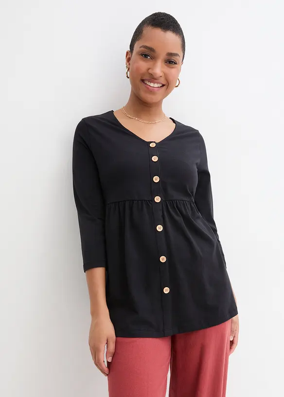 Maglia pr&eacute;maman / da allattamento in cotone biologico, bonprix