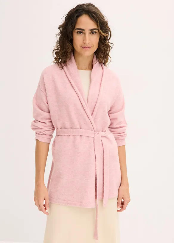 Cardigan in filato peloso morbido, bonprix