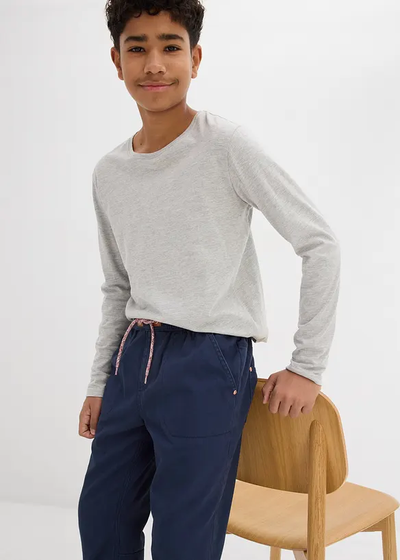 Pantaloni termici foderati in jersey, regular fit, bonprix