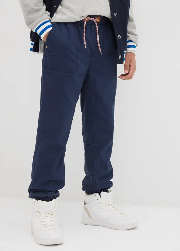 Pantaloni termici foderati in jersey, regular fit, bonprix