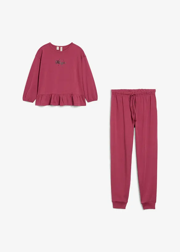 Maglia e pantaloni da jogging con cotone biologico (set 2 pezzi), bonprix