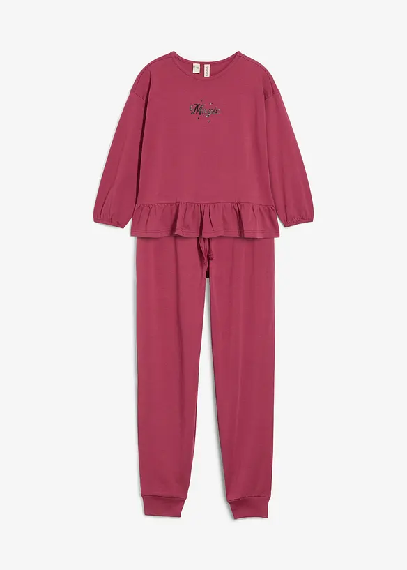 Maglia e pantaloni da jogging con cotone biologico (set 2 pezzi), bonprix