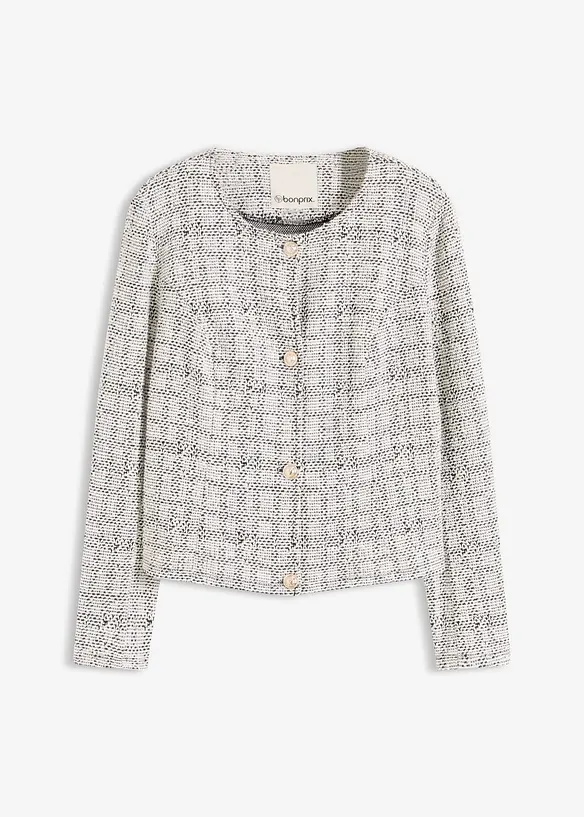 Cardigan in bouclé di cotone, bonprix