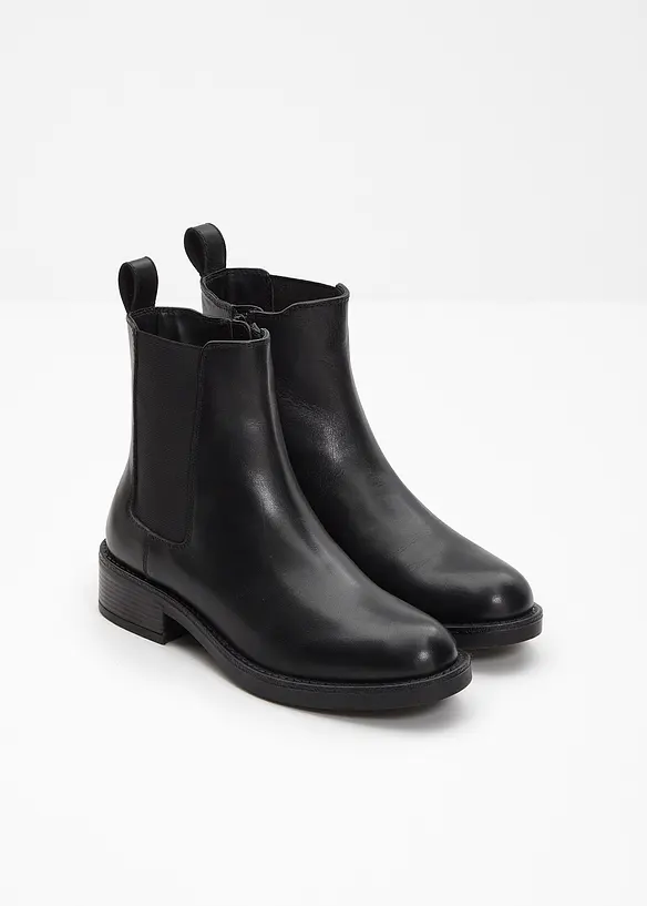 Stivaletti chelsea in pelle, bonprix