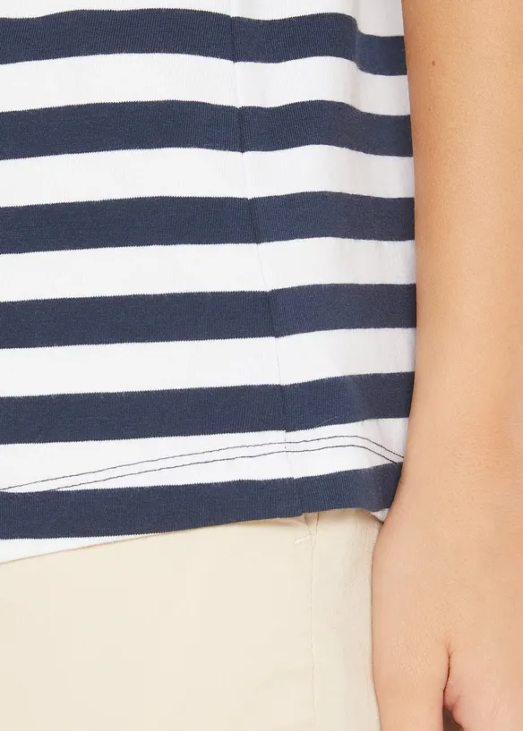 T-shirt con scollo a barca, bonprix