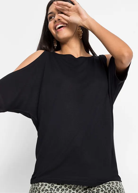 Maglia con cut-out in viscosa, bonprix