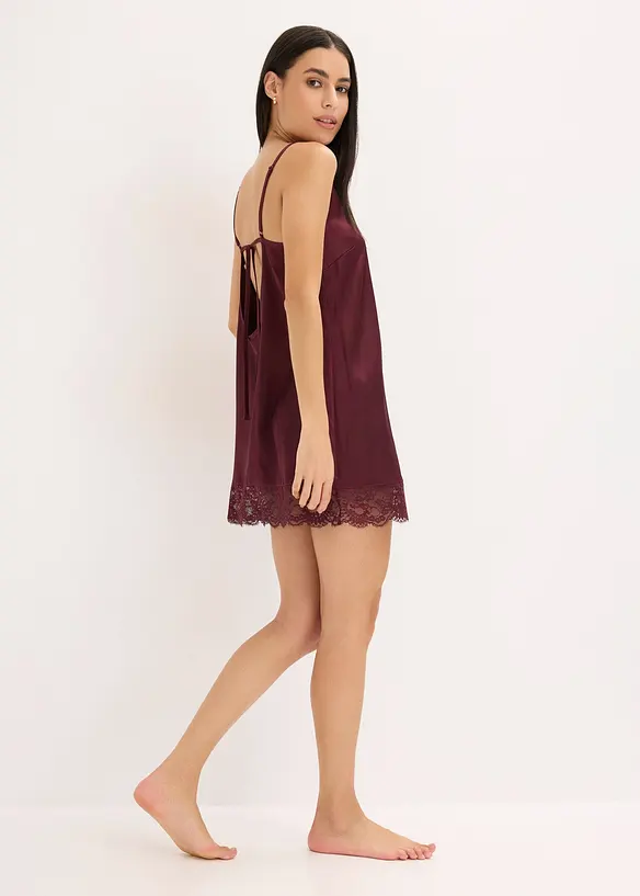 Sottoveste in satin con effetto lucido, bonprix