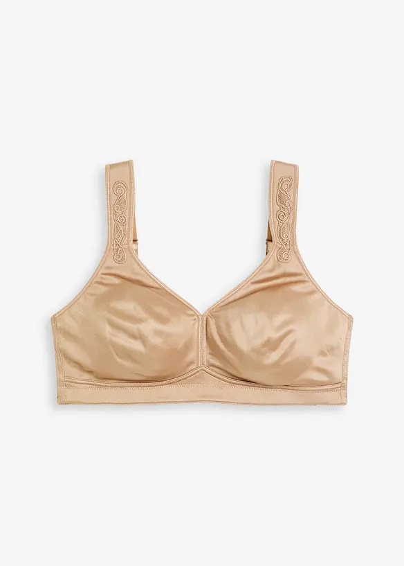 Reggiseno contenitivo senza ferretto con spalline imbottite, bonprix