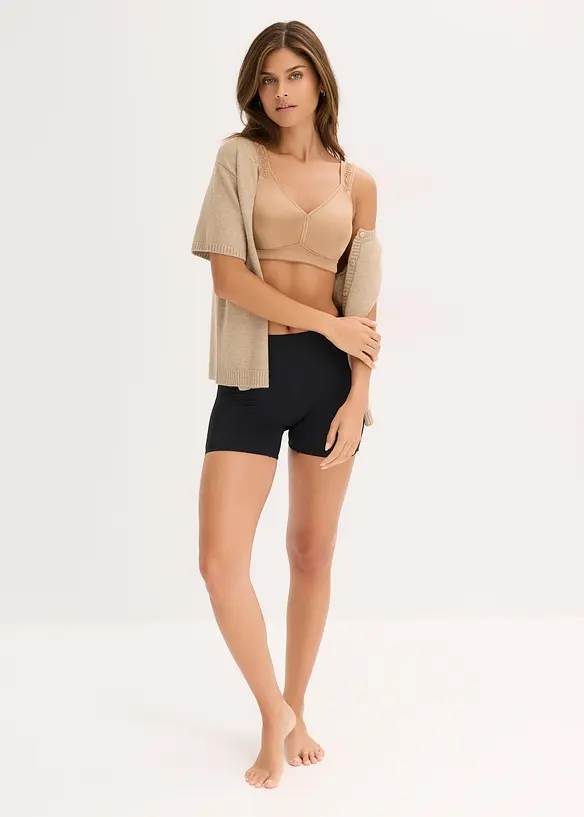Reggiseno contenitivo senza ferretto con spalline imbottite, bonprix