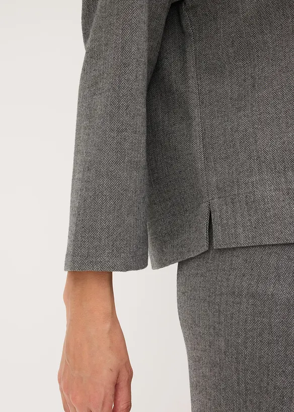 Tunica in tessuto consistente con motivo a spiga, bonprix