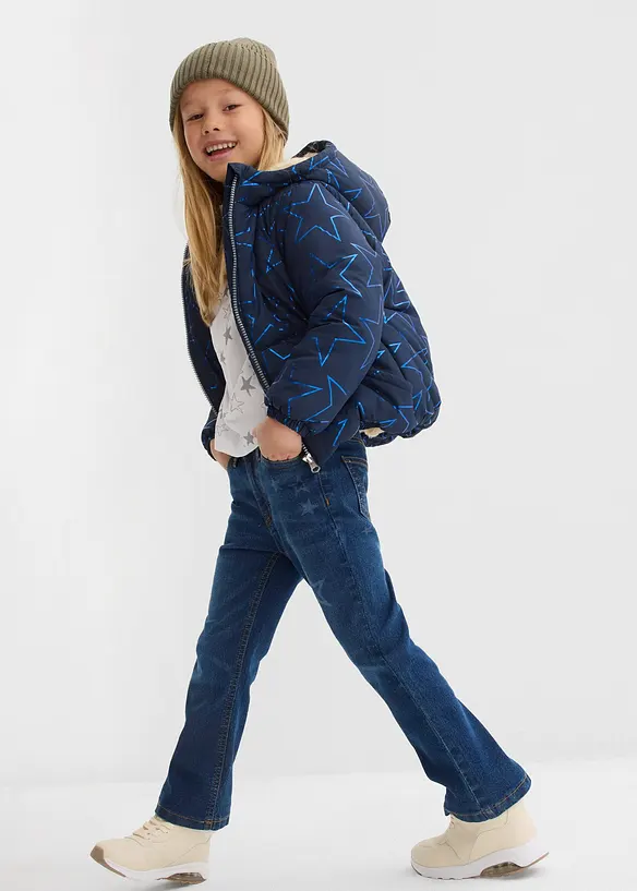 Giacca invernale idrorepellente con fodera teddy, bonprix