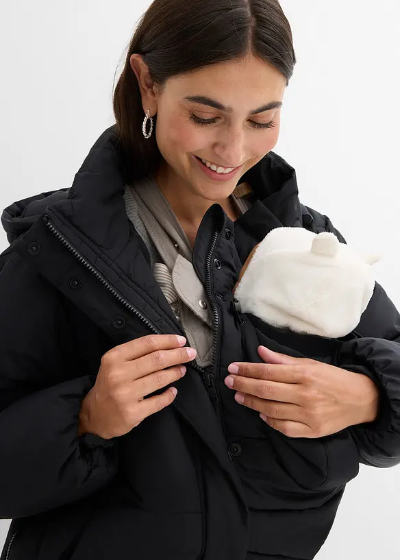 Giacca prémaman imbottita e idrorepellente 3 in 1 con inserto babywearing, bonprix