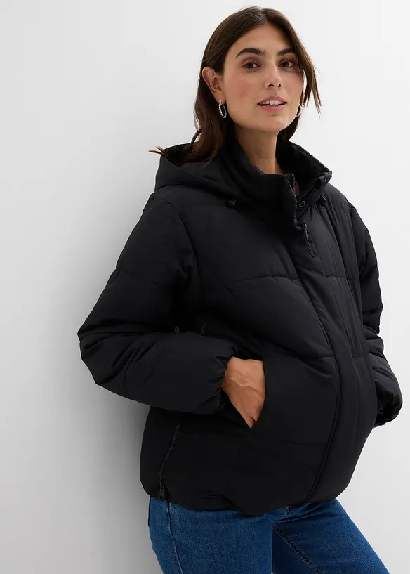Giacca prémaman imbottita e idrorepellente 3 in 1 con inserto babywearing, bonprix