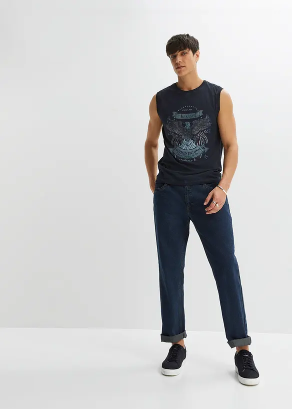 Canotta in puro cotone biologico in look lavato, bonprix