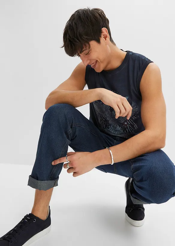 Canotta in puro cotone biologico in look lavato, bonprix