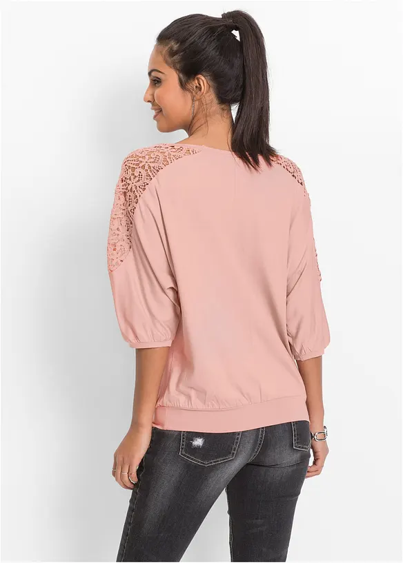 Maglia oversize in misto viscosa, bonprix