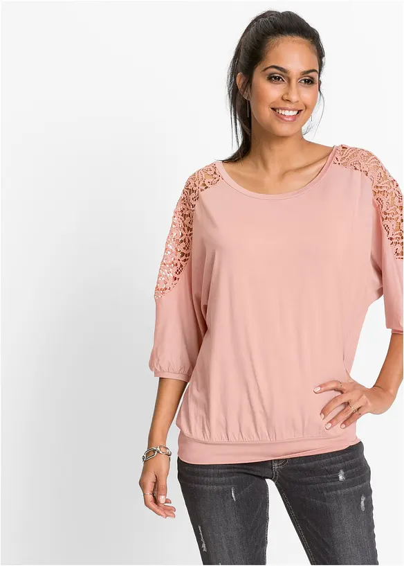 Maglia oversize in misto viscosa, bonprix