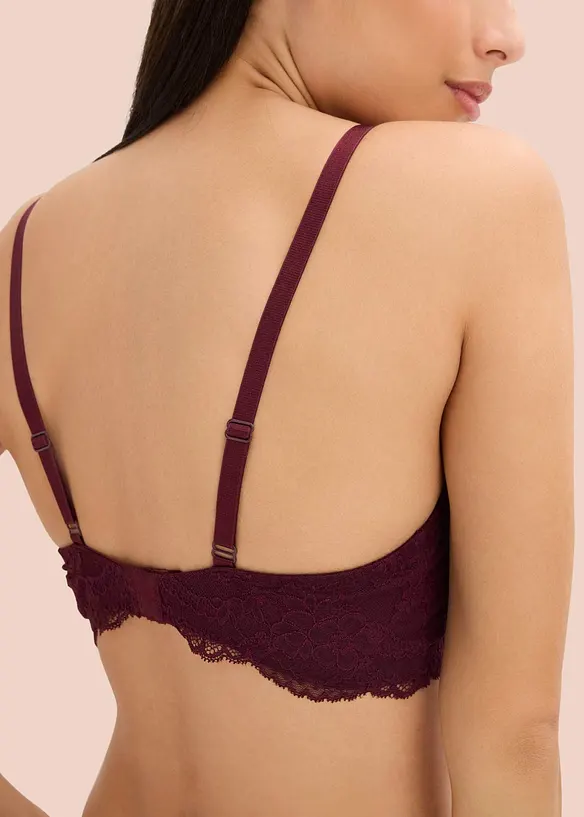 Reggiseno con coppe preformate in pizzo fine, bonprix